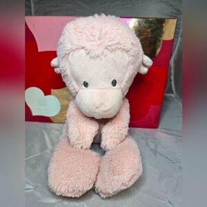 Baby Gund MeMe Pink Monkey #320410 Plush Stuffed Animal 14 Inch